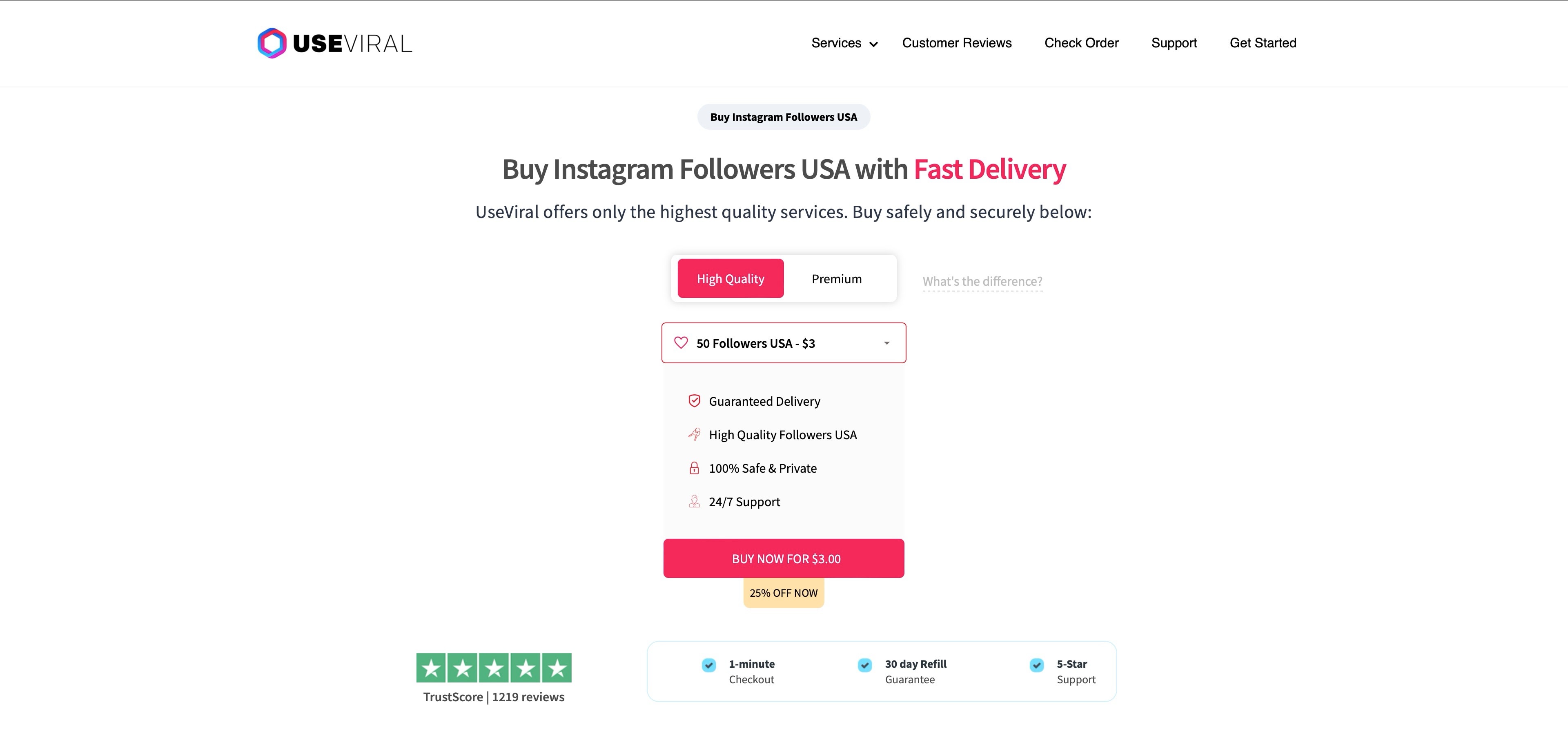useviral buy instagram followers usa page