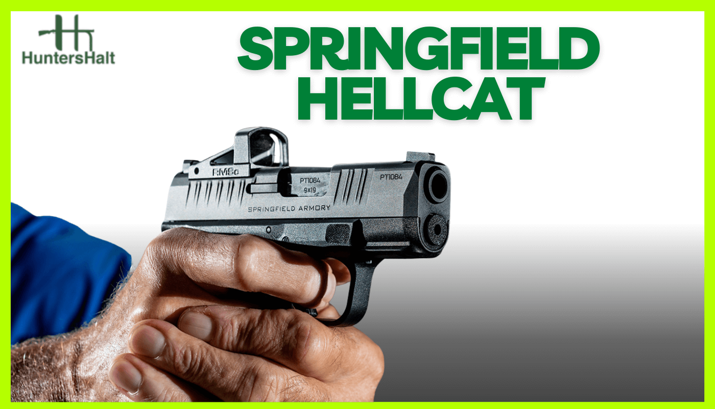 picture of man shooting a springfield hellcat pistol