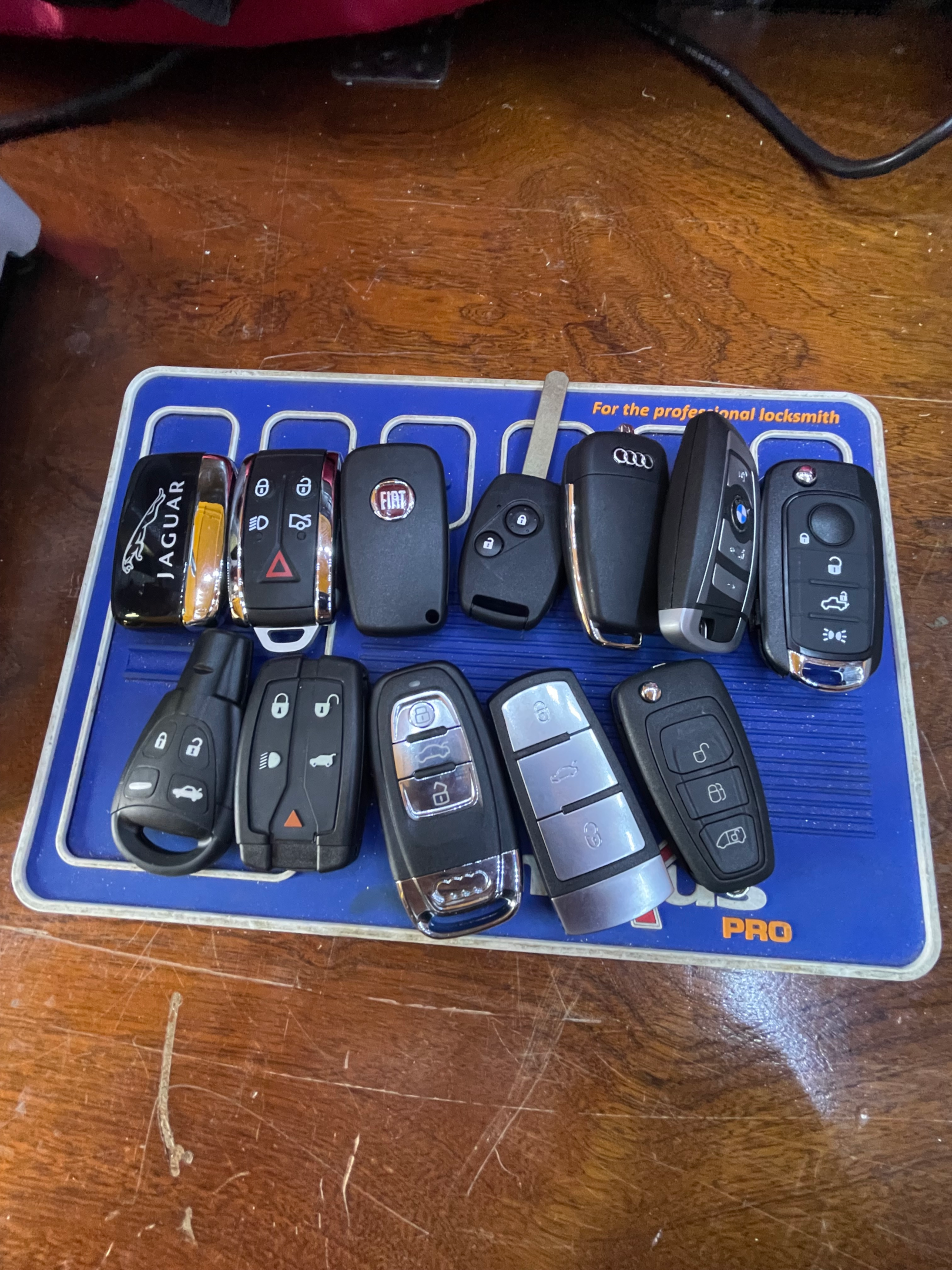 a variety of car keys 