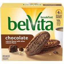 belVita Chocolate Breakfast Biscuits, 5 Packs (4 Biscuits Per Pack) - Walmart.com