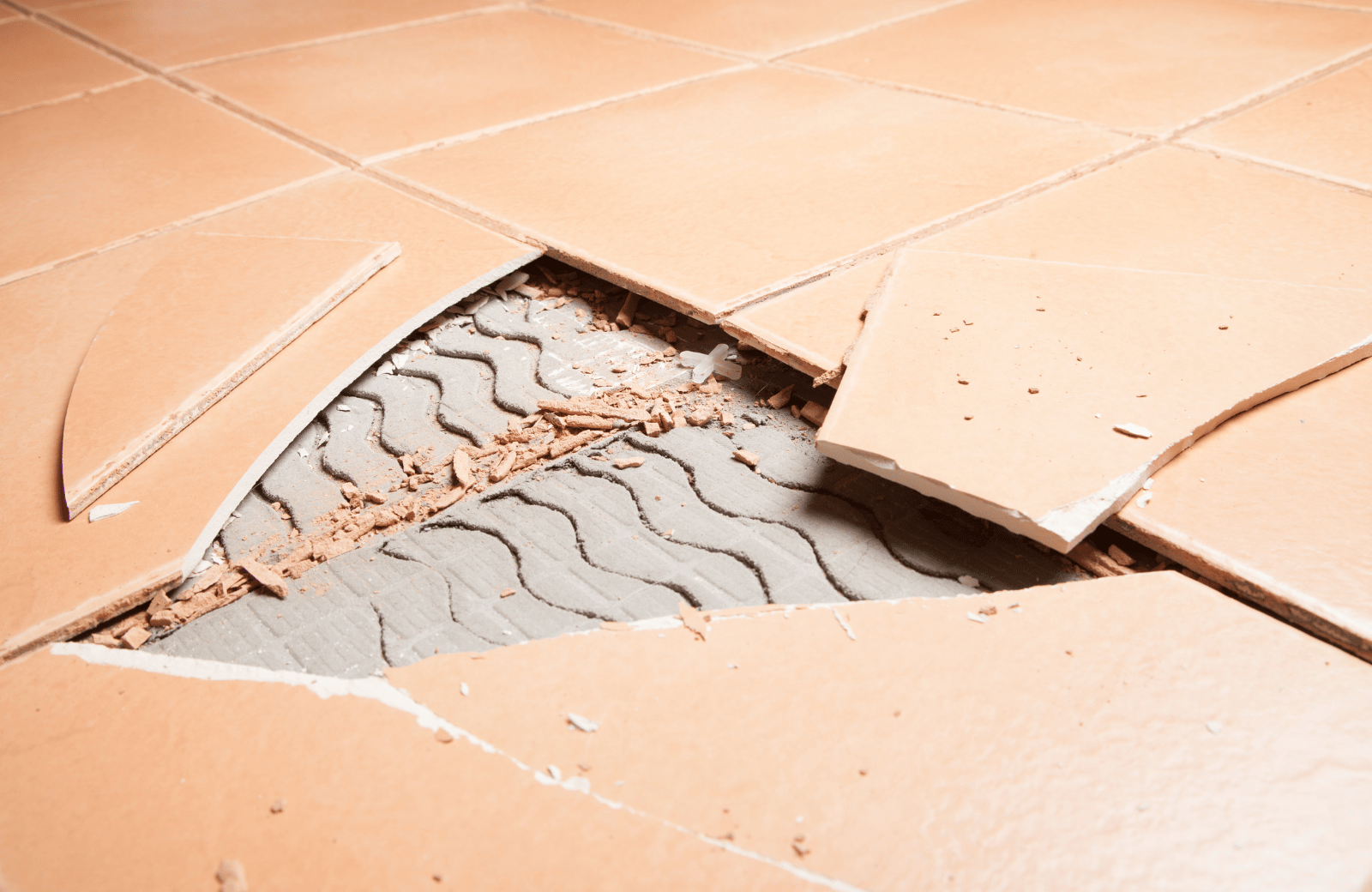 cracked tile