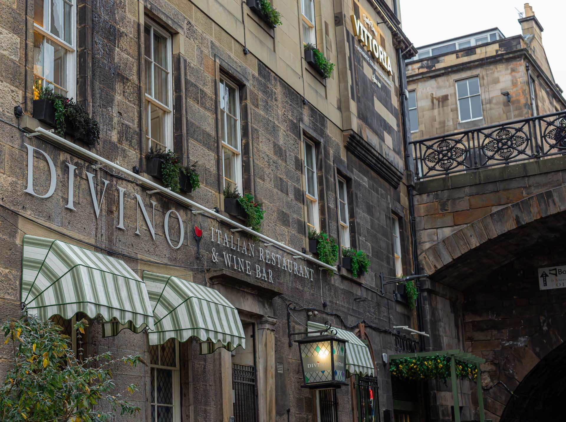 Divino Enoteca Italian restaurant and wine bar in Edinburgh