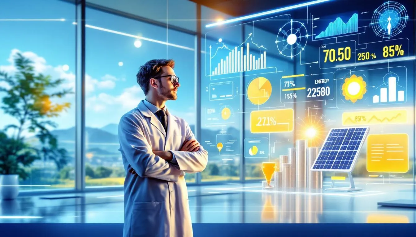 Ein Forscher, der an Technologien zur Verbesserung des Wirkungsgrads arbeitet.