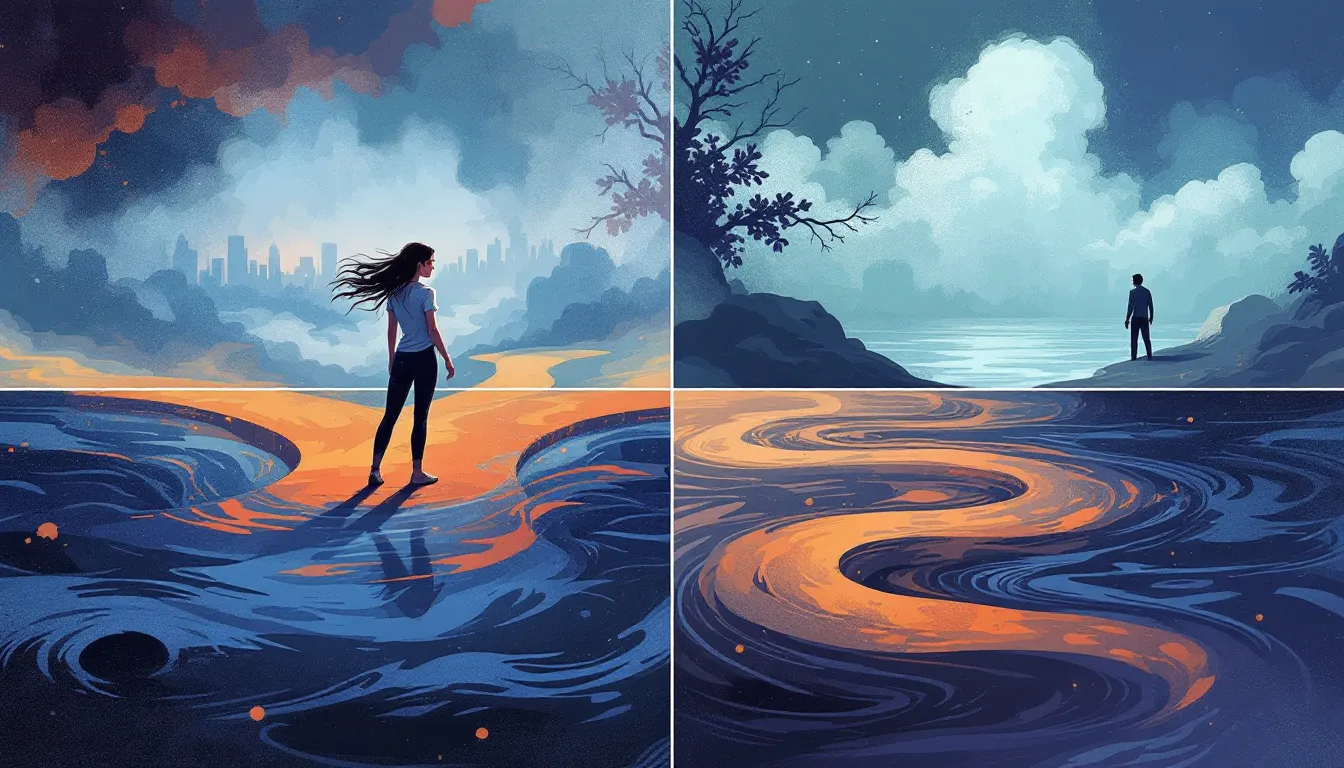 An illustration depicting the concept of schemas in psychotherapy, highlighting various schemas and their impact on mental health.