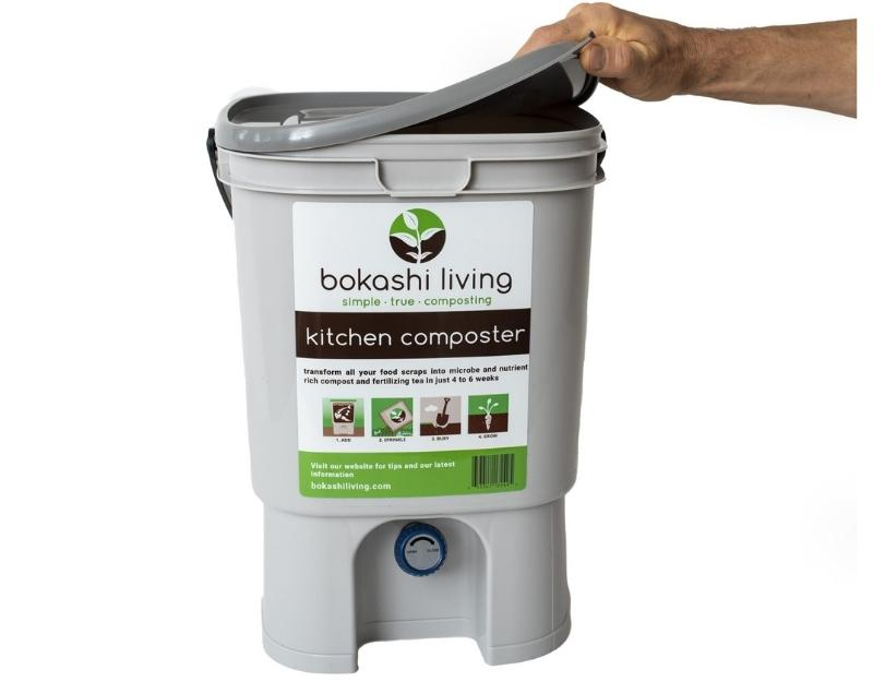 Bokashi living kitchen compost bucket