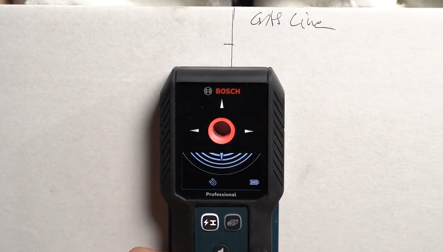 Bosch wall scanner used for gas line detection
