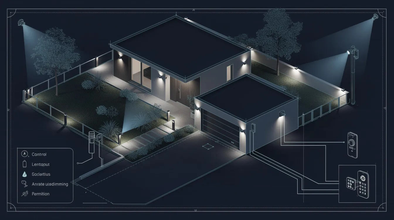 Smart controls for outdoor security lighting to enhance efficiency.