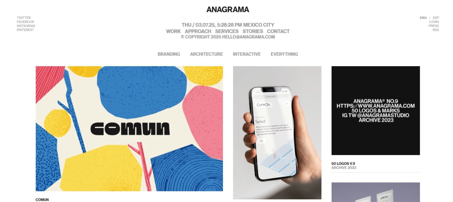 Anagrama is a famous graphic design agency