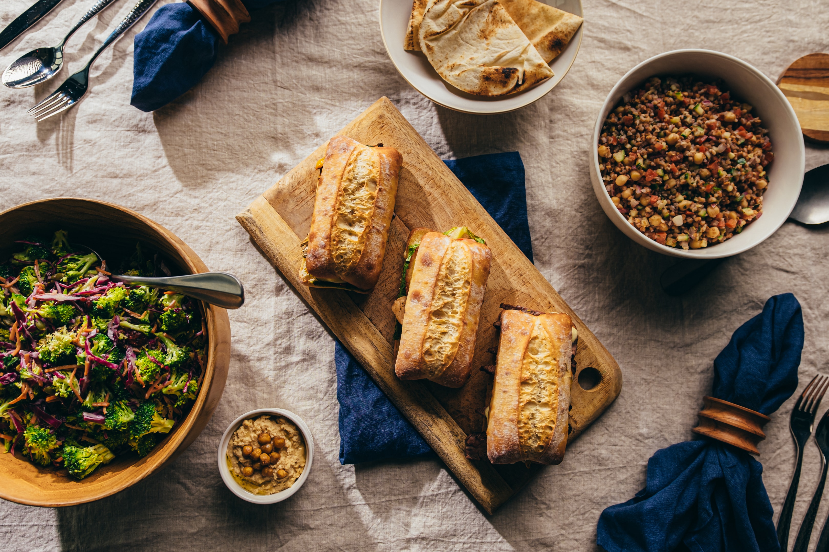 A colorful image of nutritious foods representing post workout nutrition.