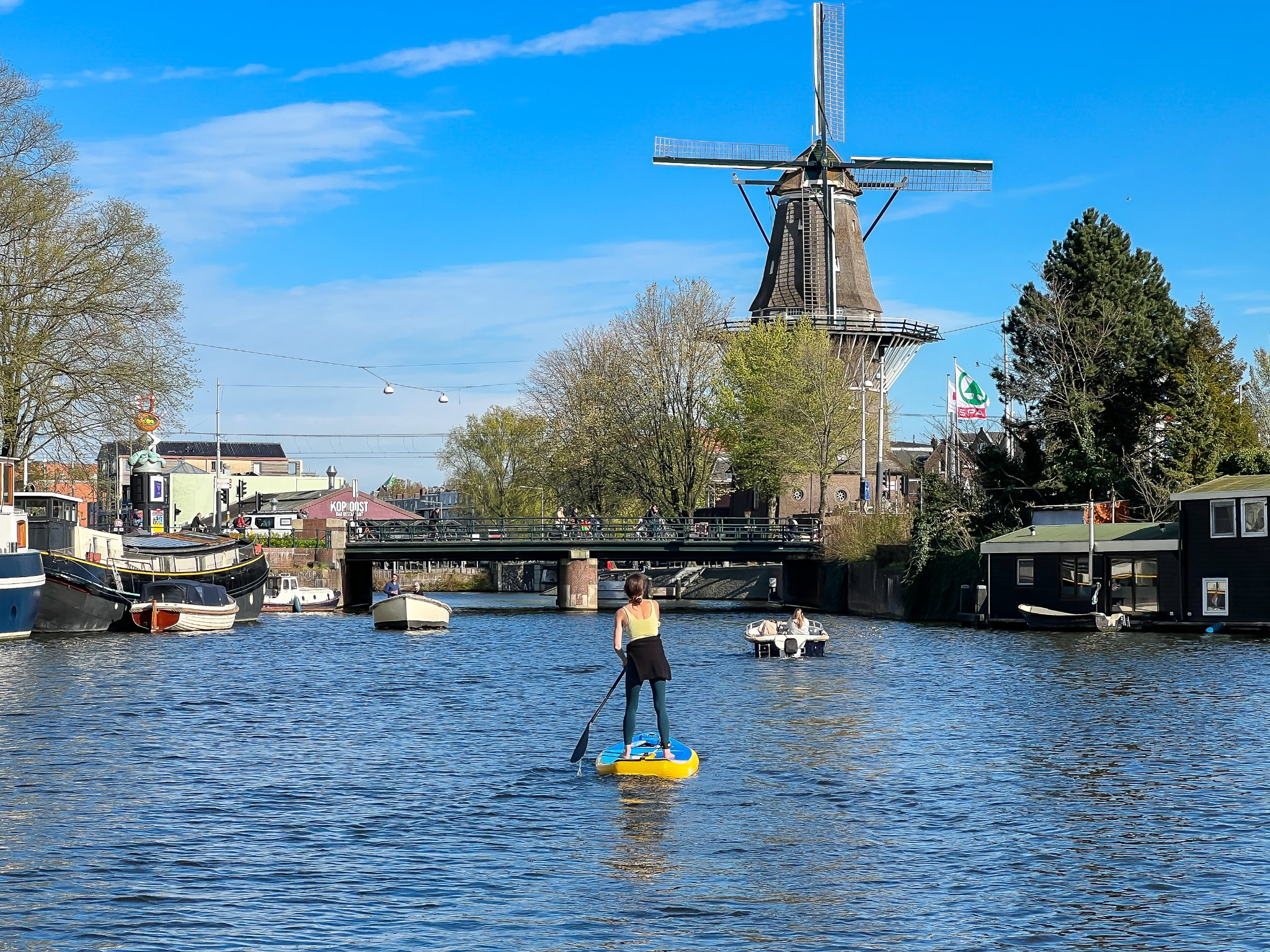 fully inflated with air while paddling in amsterdam 