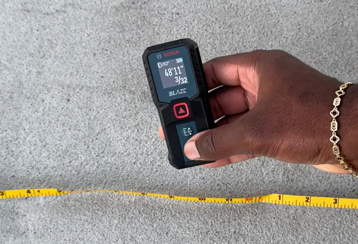 Bosch laser measure long-distance accuracy test