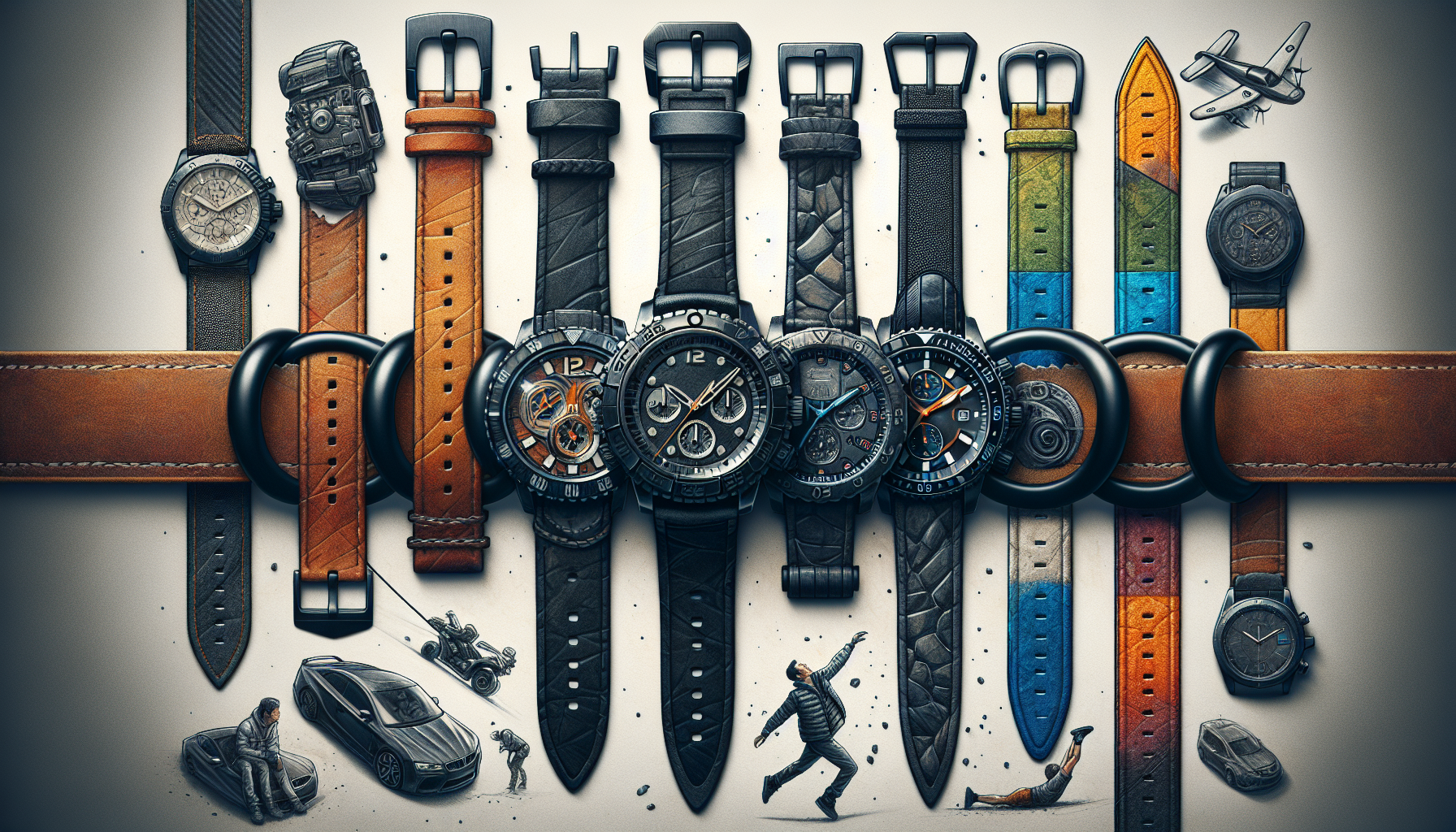 Men's watch bands for various occasions