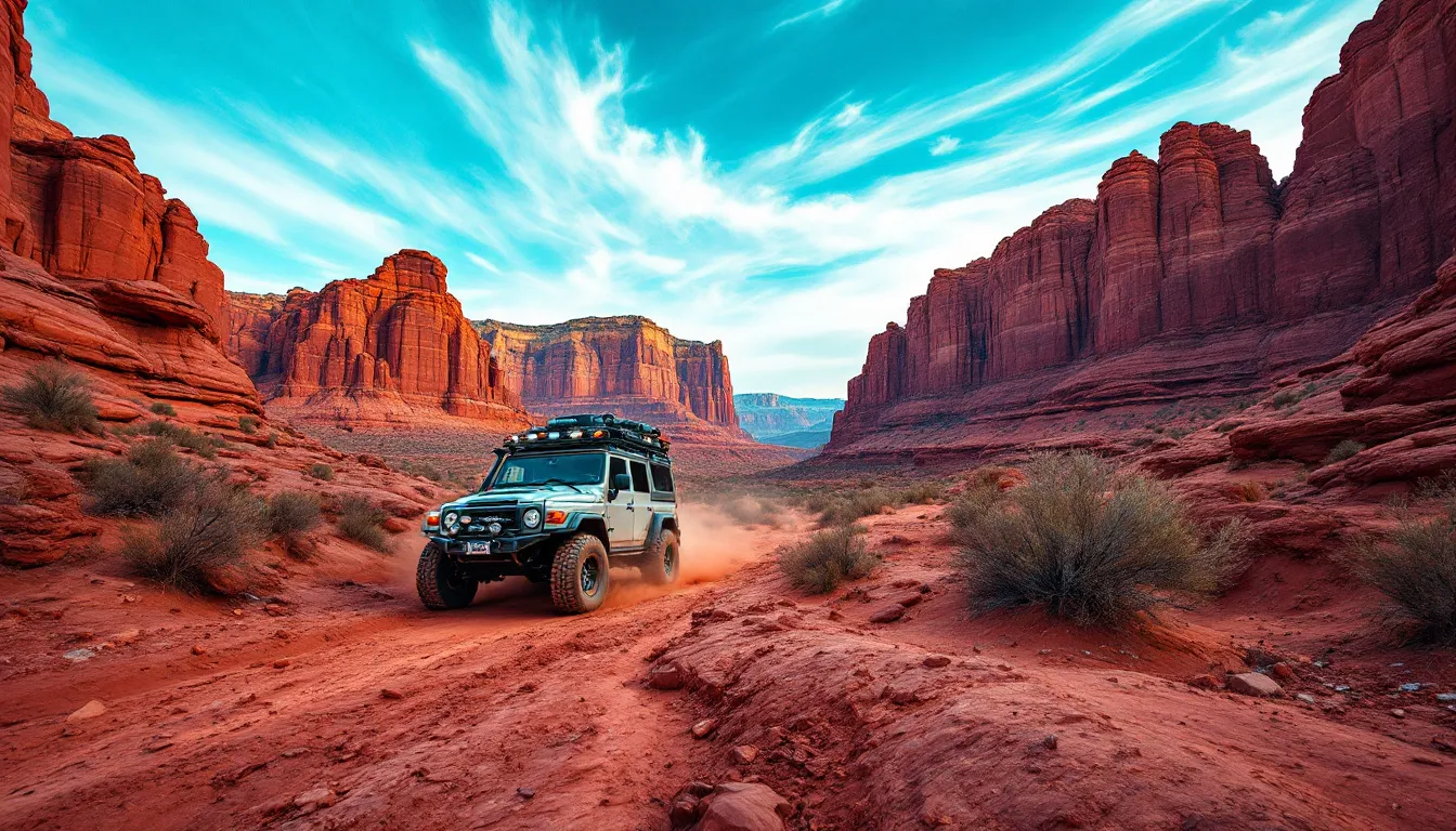 Breathtaking views of the red rocks and cliffs at Onion Creek, a highlight of the Moab experience.