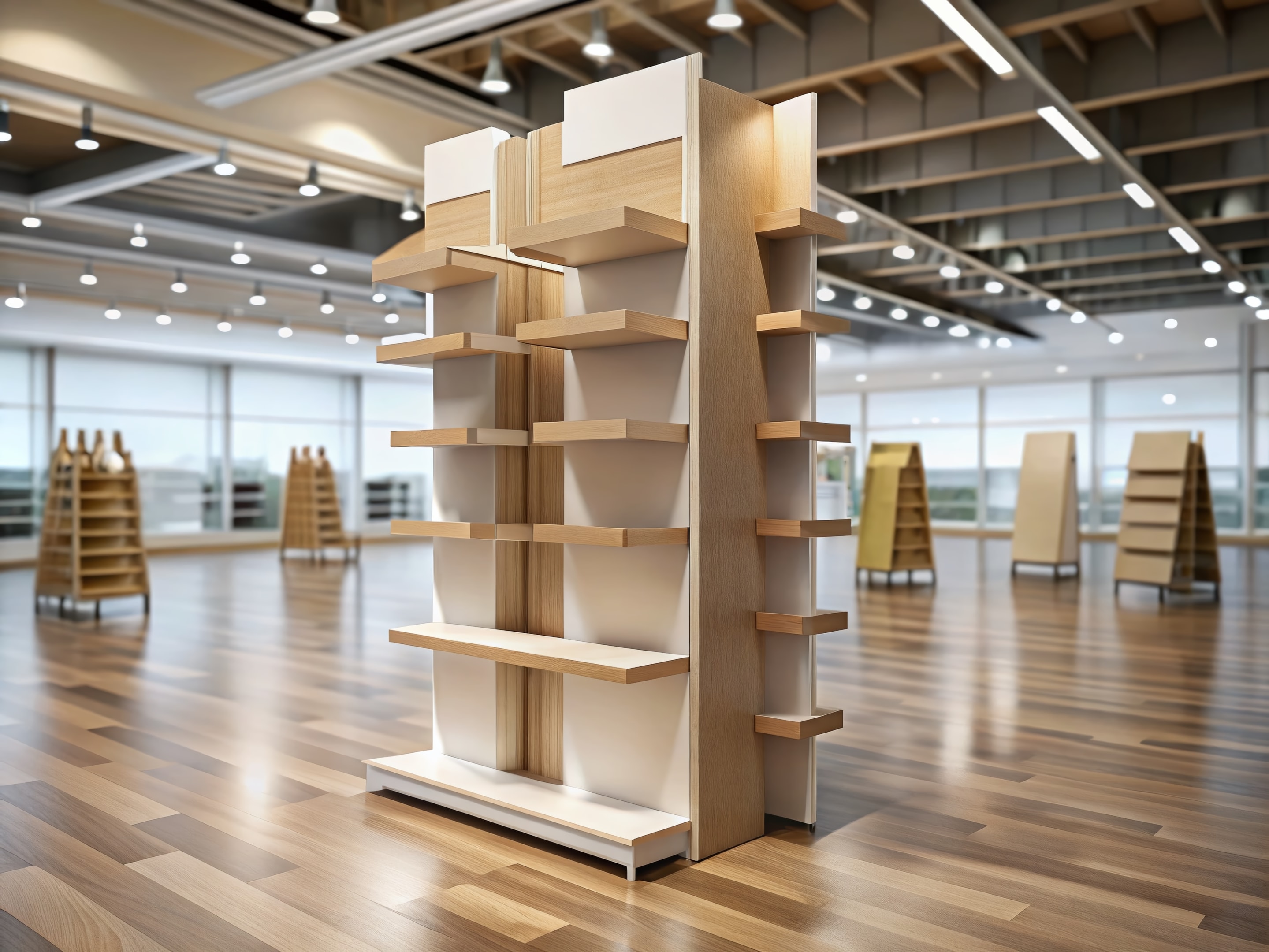 retail in store displays, cardboard displays, pallet displays