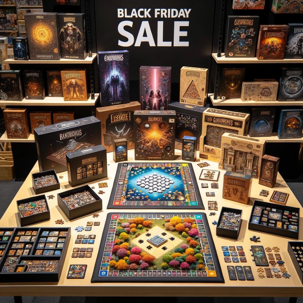 An image of a collection of miniature games and puzzles, perfect for Black Friday toys deals