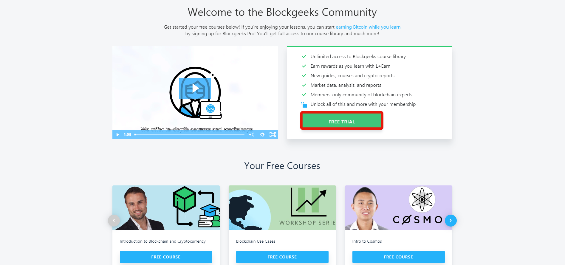 Free trial activation blockgeeks