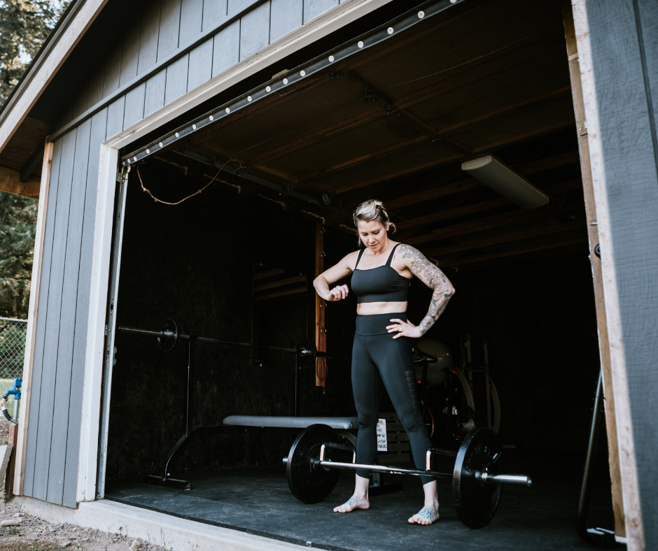 Woman, Home Gym, Exercise