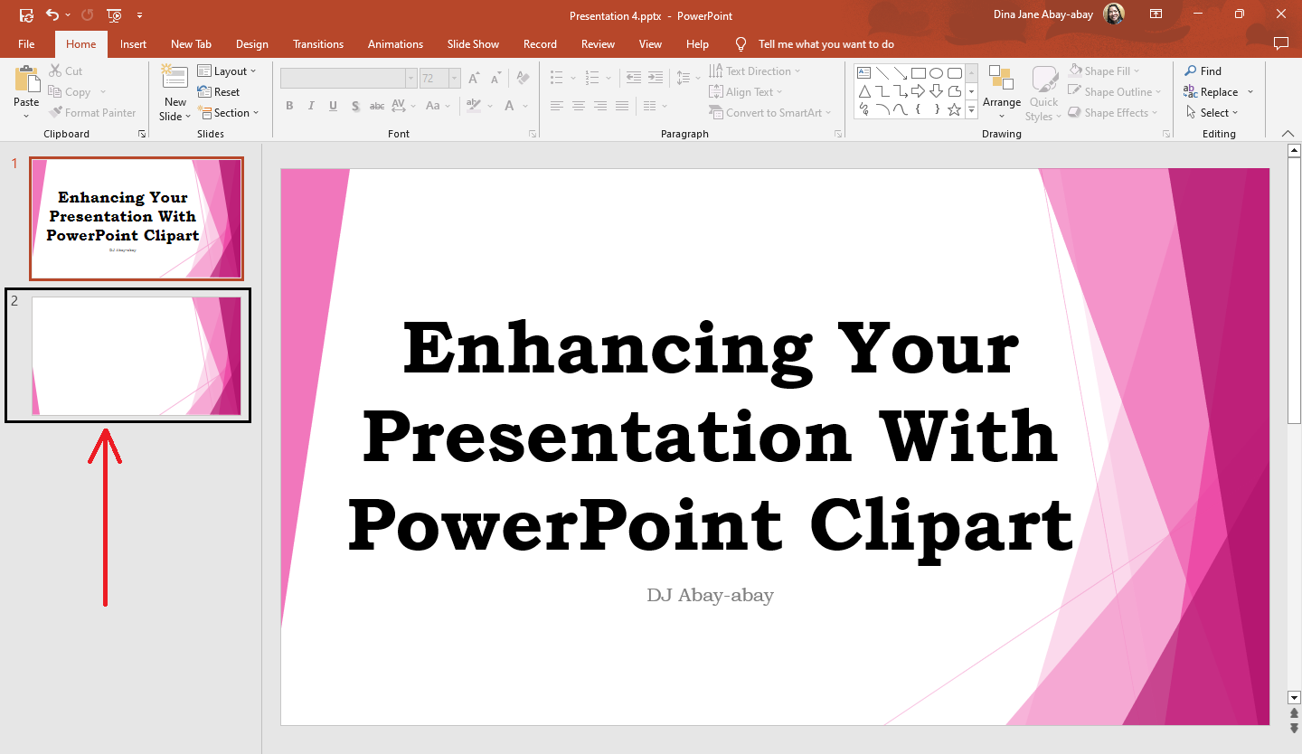 Open your PowerPoint presentation.