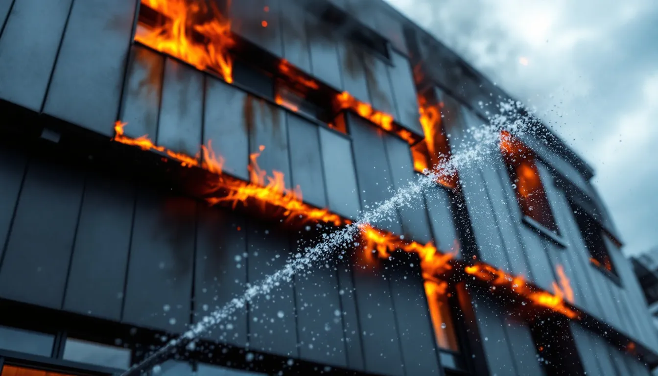 How uPVC cladding behaves in a fire scenario.