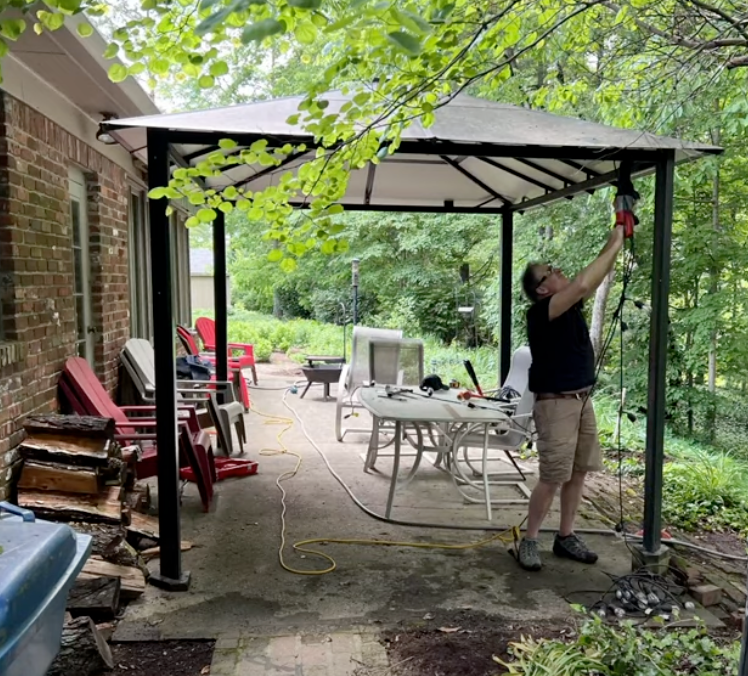 A gazebo can be a nice freestanding structure for your space.