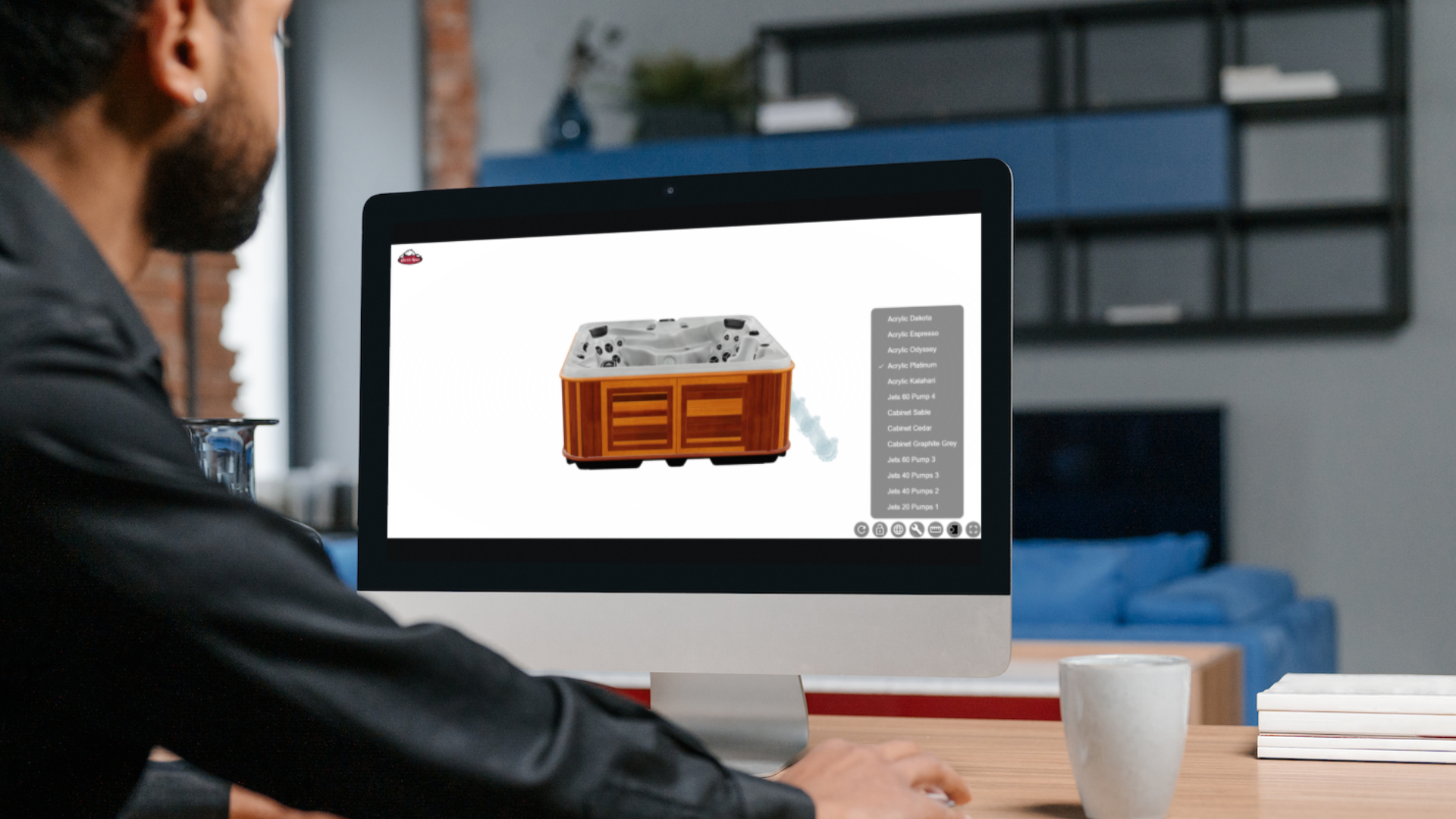 3d product configurator of spa