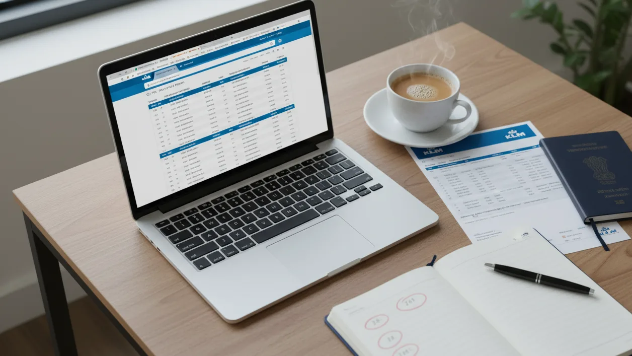 Step-by-step game plan for locking KLM dummy ticket reservations