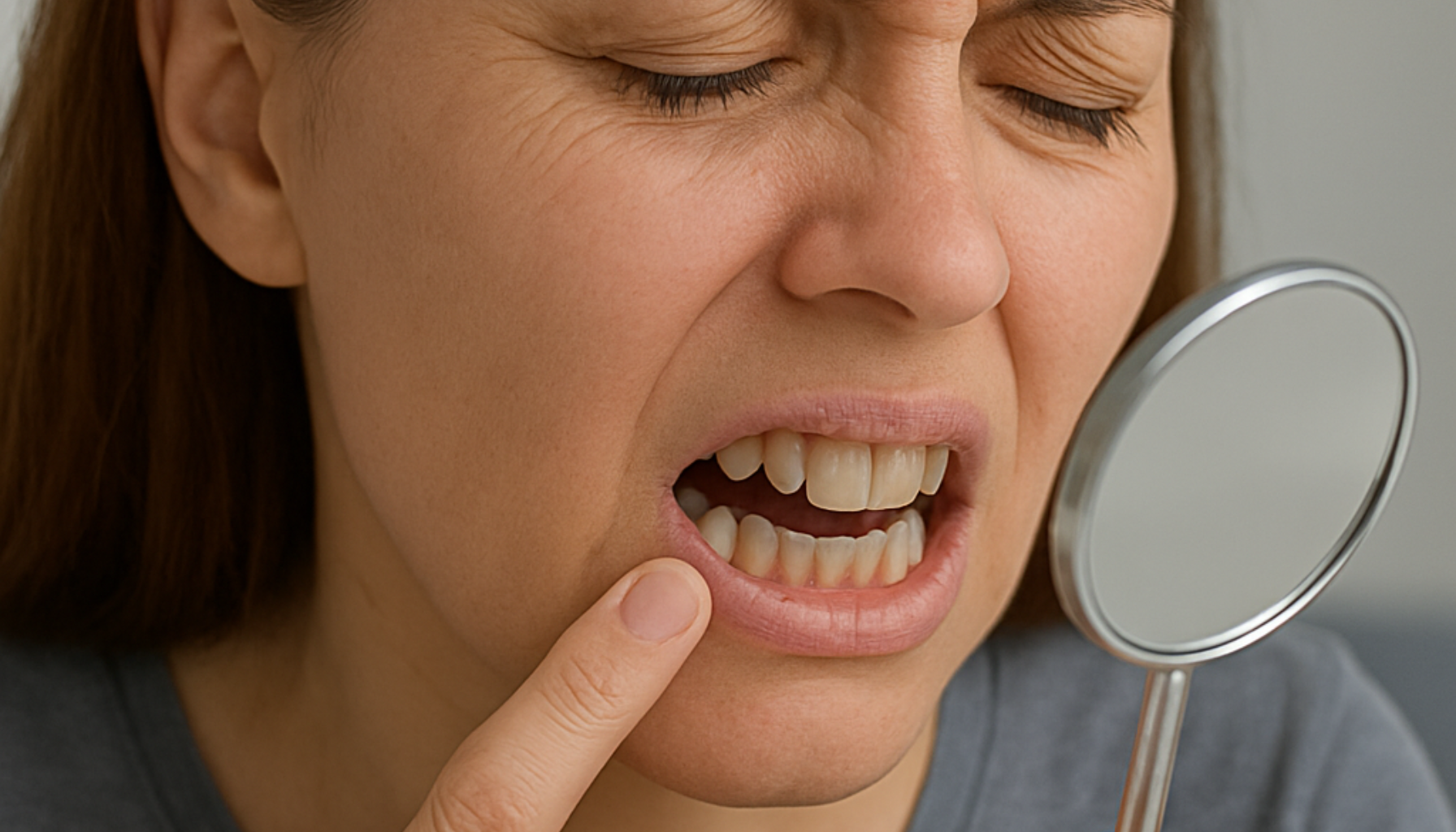 Erosjon på Tennene: Den Usynlige Skaden Du Ikke Merker Før Det Er For Sent 5 Kvinne undersøker tennene sine med speil og peker på misfarging og slitasje, mulig tegn på tannerosjon i underkjeven. erosjon forvitring vann bort under store kjemisk mer materiale sted skjer prosesser krefter større ofte vind norske transport mekanisk jord påvirkning eksempel derfor berggrunnen erosjonen annet føre stedet tid områder prosessene stein ytre løs fører fysisk andre øker partikler bergarter prosess mens prosessen foregår jordoverflaten mye former materialet landskapet følge gjennom overflate eksempler økt eroderer daler berggrunn form går dannes fast sammen kjemiske ulike bruk vannføring artikkelen regn kommer skriv avsettes