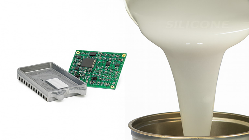 White thermally conductive potting compound