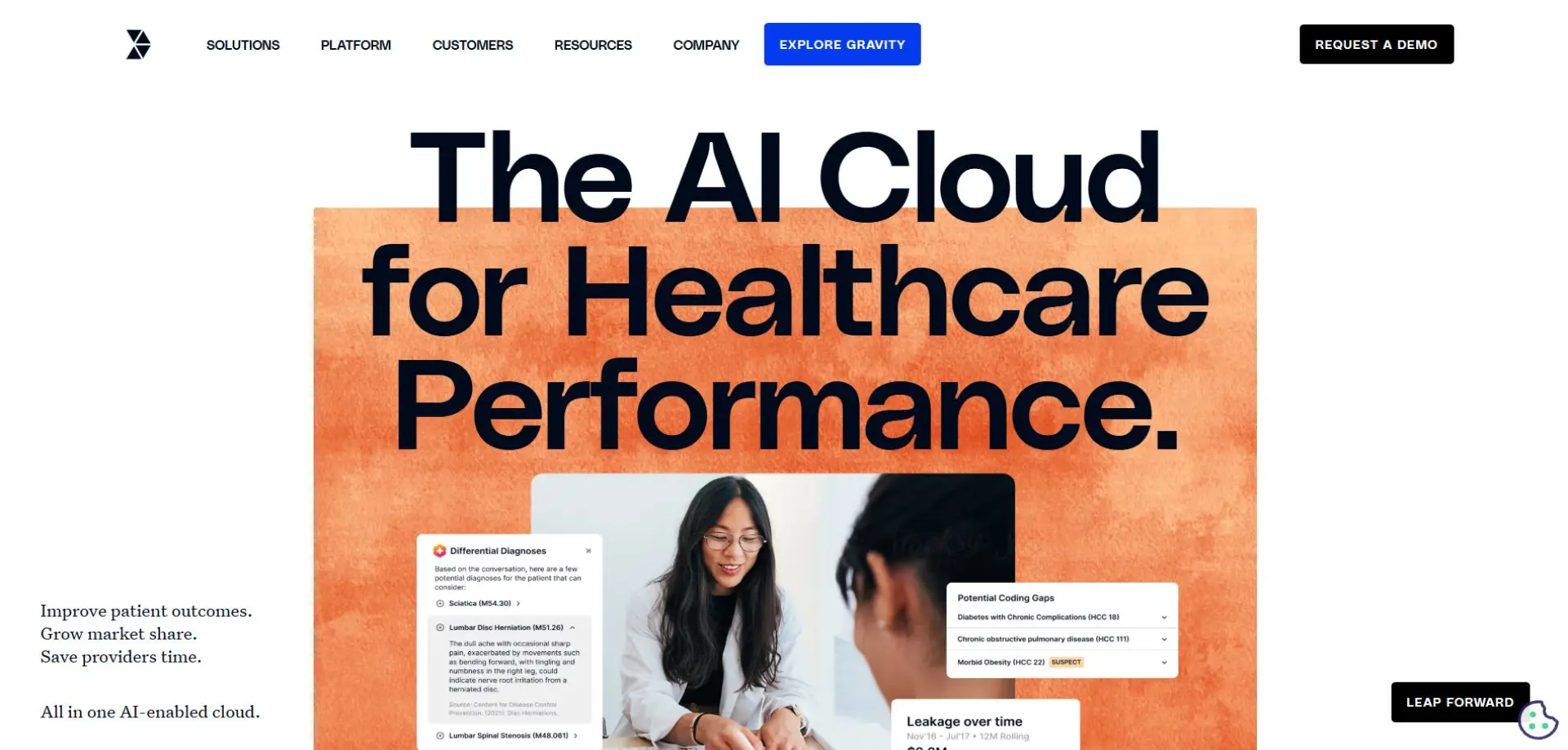 Homepage of Innovaccer website