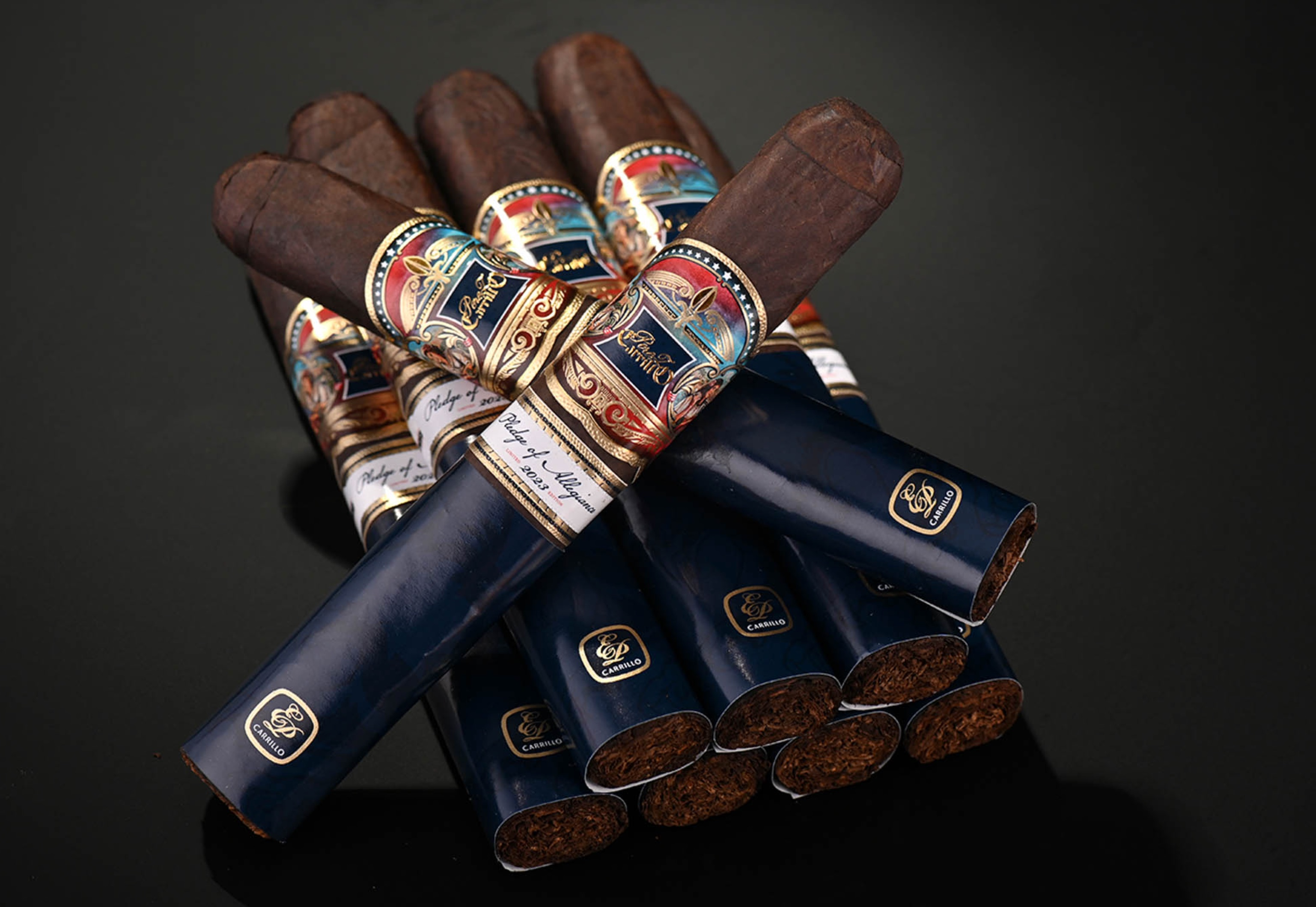 Cigar humidor with Ernesto Perez Carrillo cigars