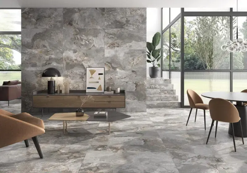 Slate Way Ash Matt Wall and Floor Tile (60×30cm)