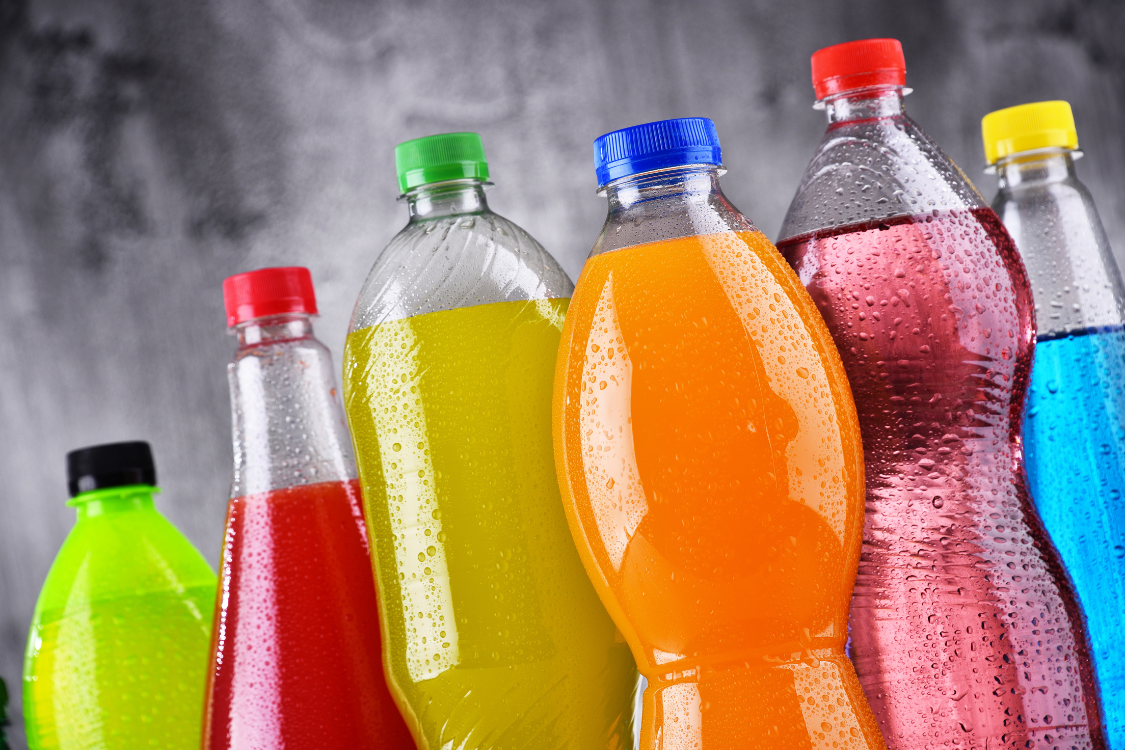 Assorted colorful non alcoholic drinks highlighting flavor variety in functional beverages