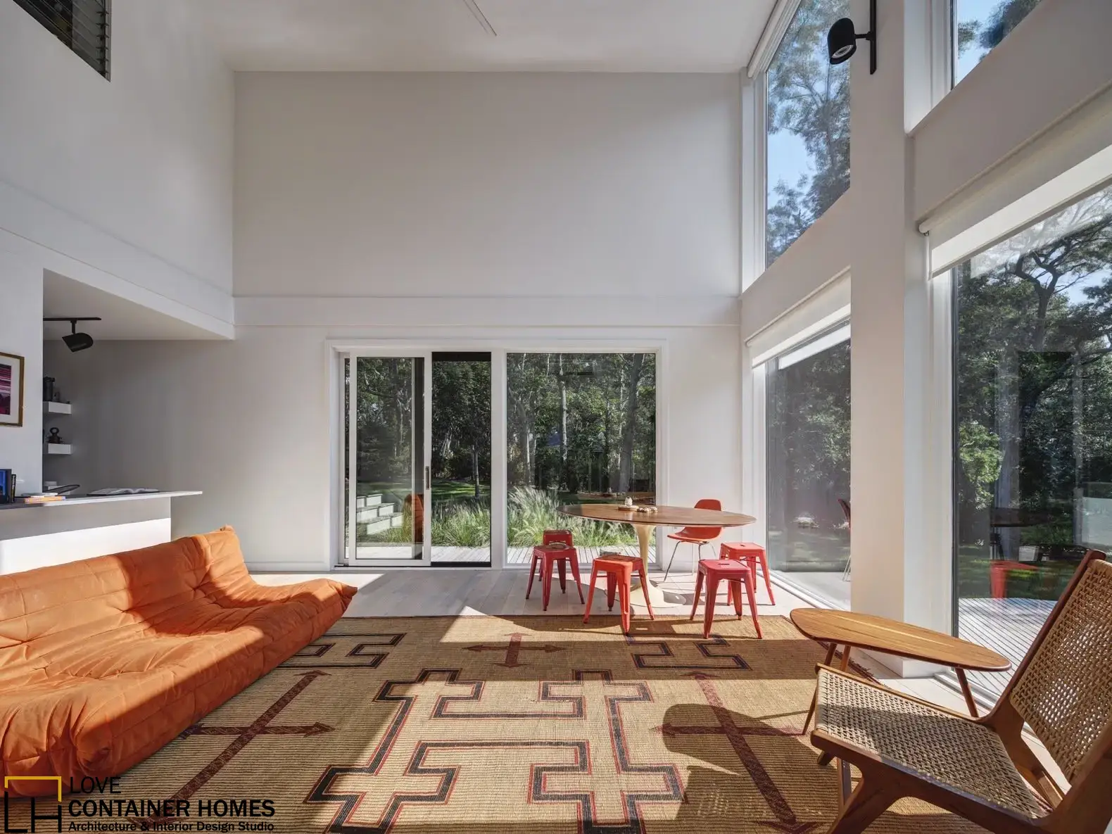 Interior: Beautiful and comfy furniture create luxury modern feel.