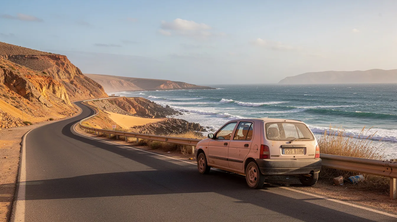 Location voiture Oualidia : guide pratique lagune et côte atlantique