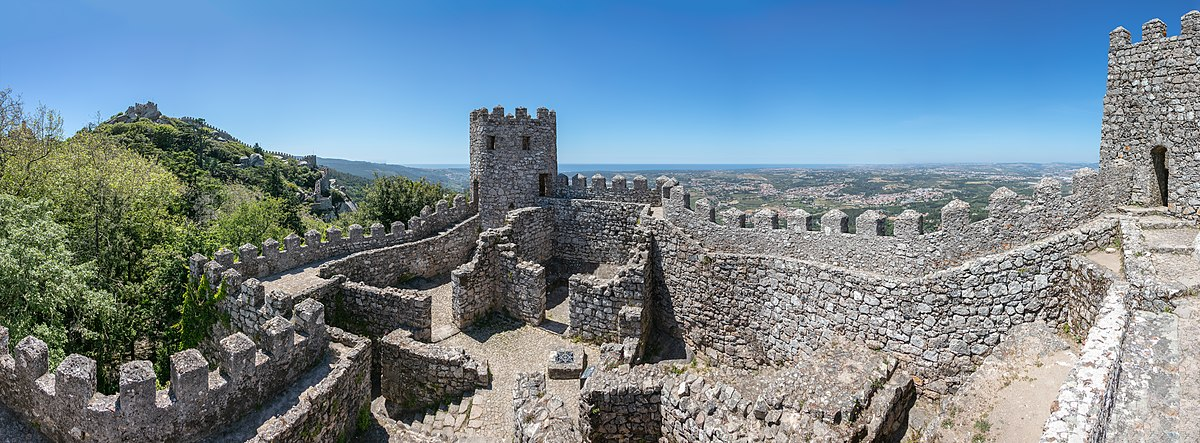 View of the Moorish Castle in Sintra, Portugal