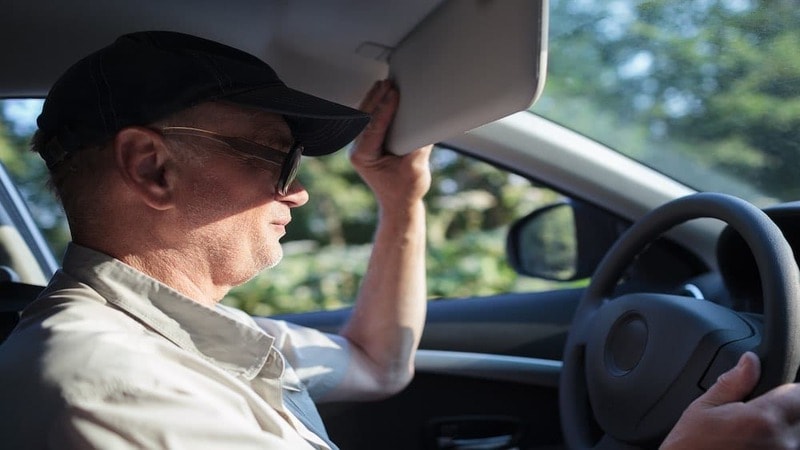 intense glare can blind drivers eyes