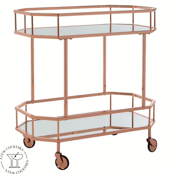 Rose Gold Bar Carts