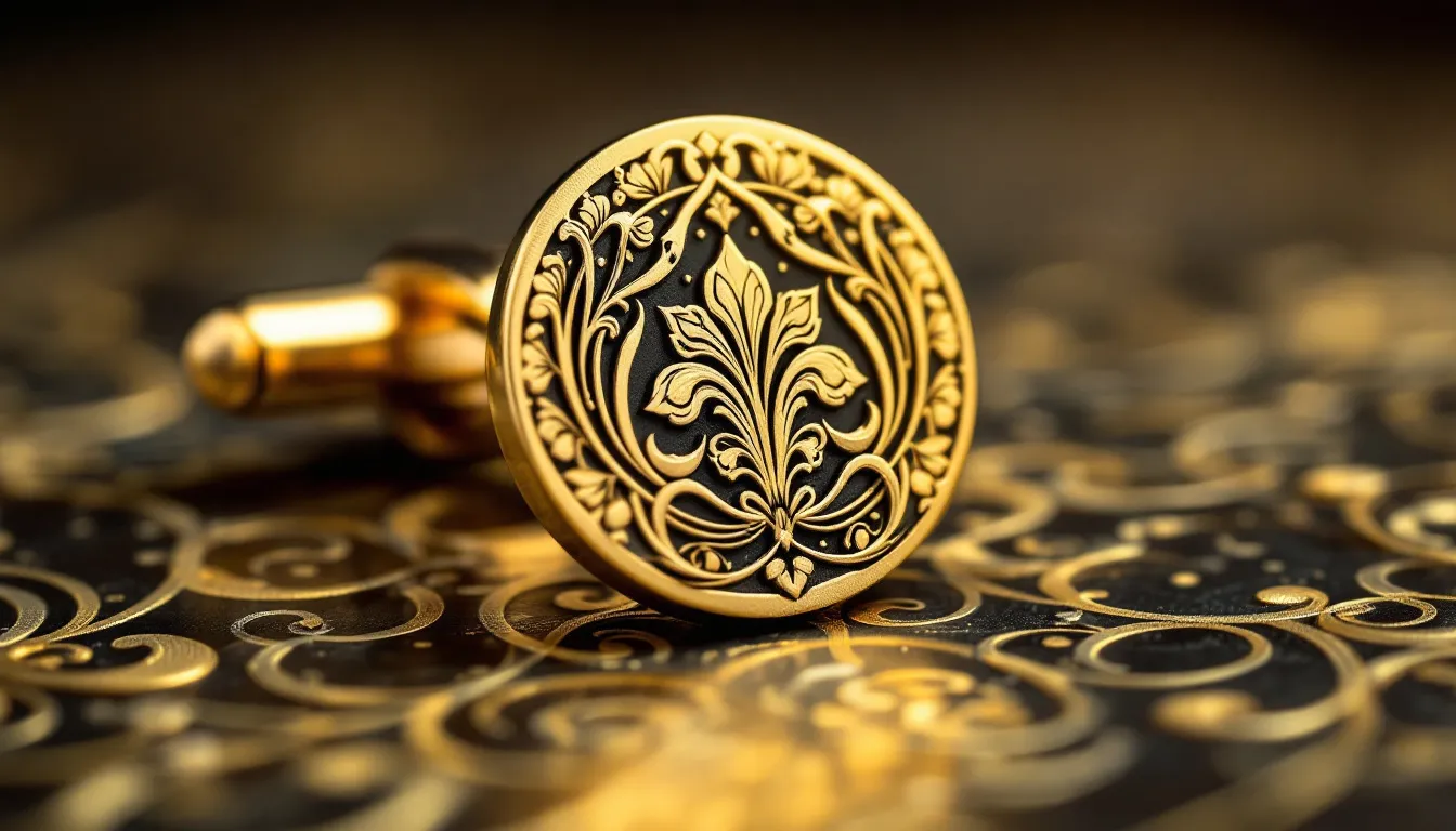Un bracelet trèfle symbolisant la chance avec des motifs dorés.