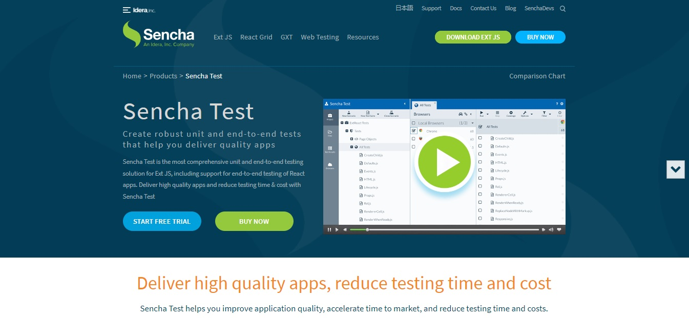1. Sencha Test – The No.1 Automated Test Tool of 2022
