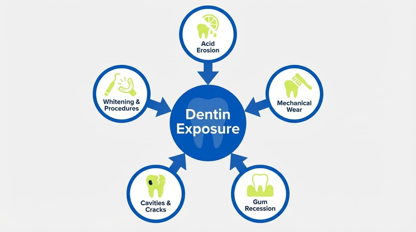 Why Are My Teeth Sensitive? Main Causes That All Connect to Enamel Erosion