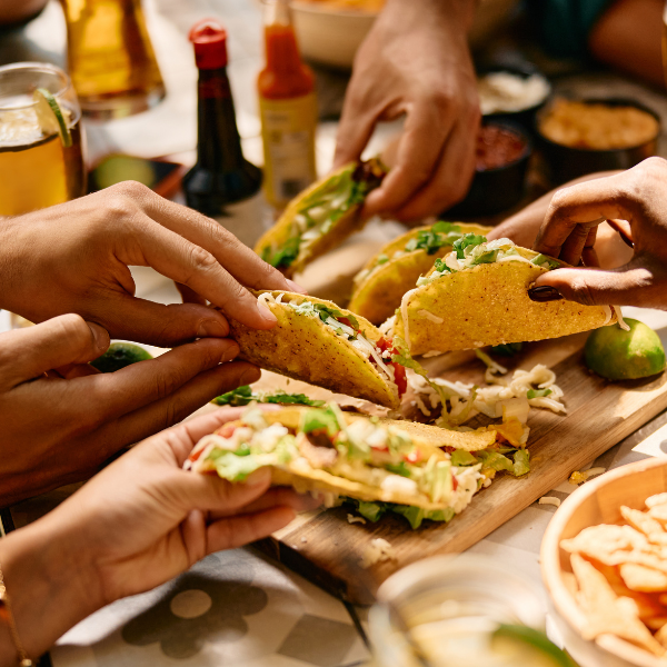 An image showing a variety of gourmet tacos.