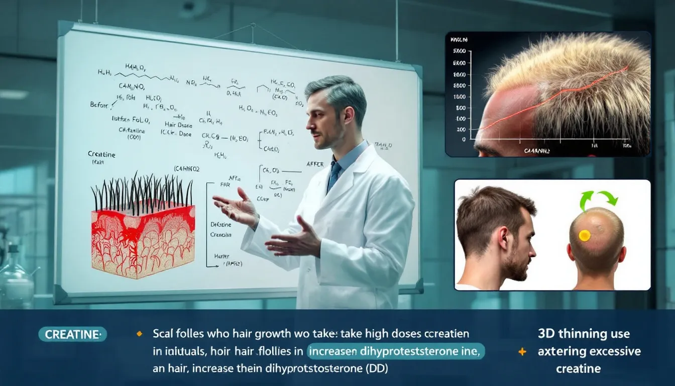 Exploring the link between creatine and hair loss.