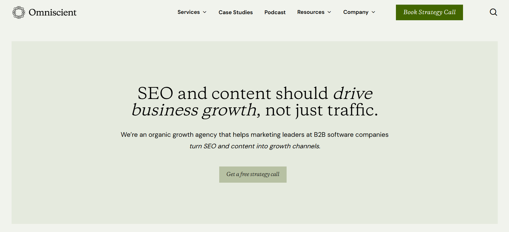 Omniscient Digital SaaS SEO agency