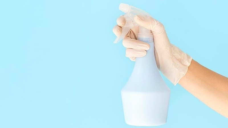 A White Bleach spray bottle