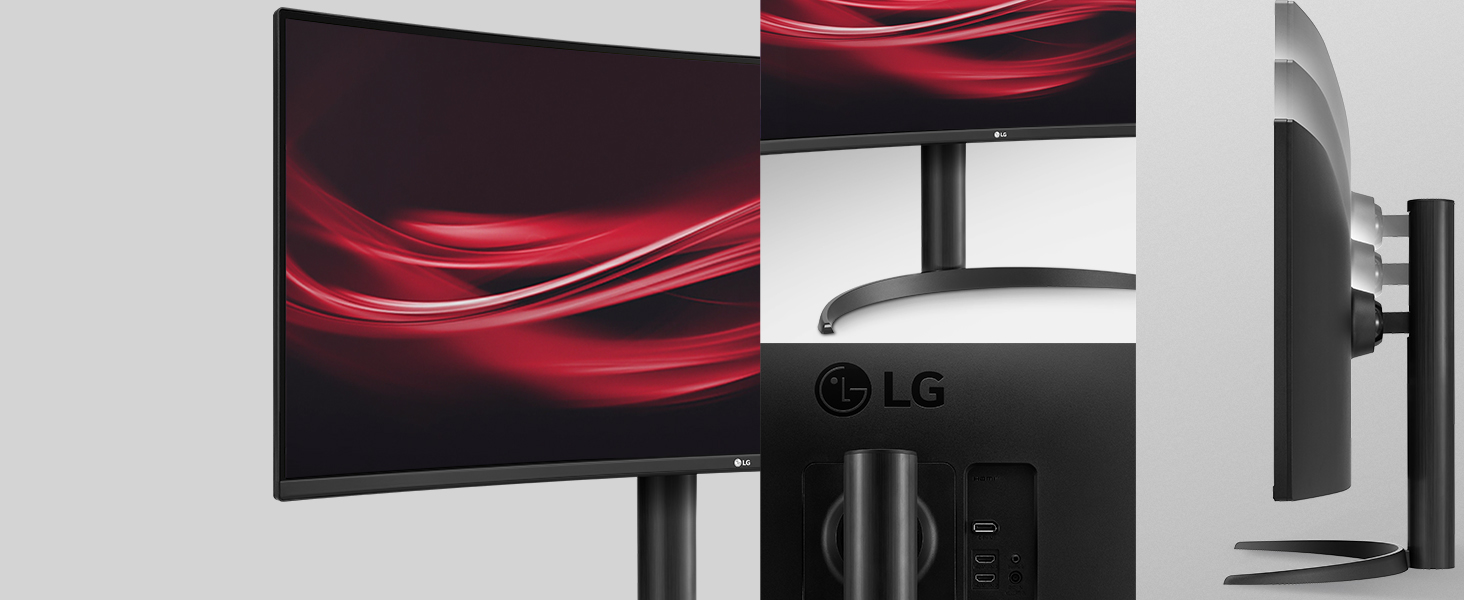 LG Ultrawide Curved Ergonomic Design