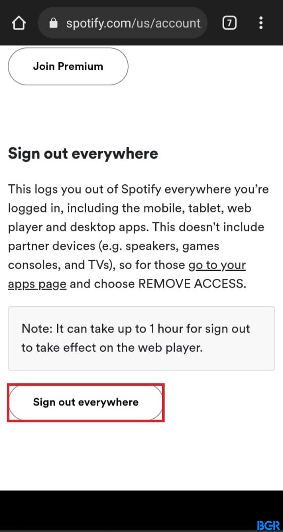 Sign out everywhere to fix Spotify that keeps pausing