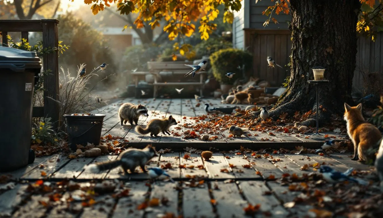 A persistent presence of nuisance wildlife around a home.