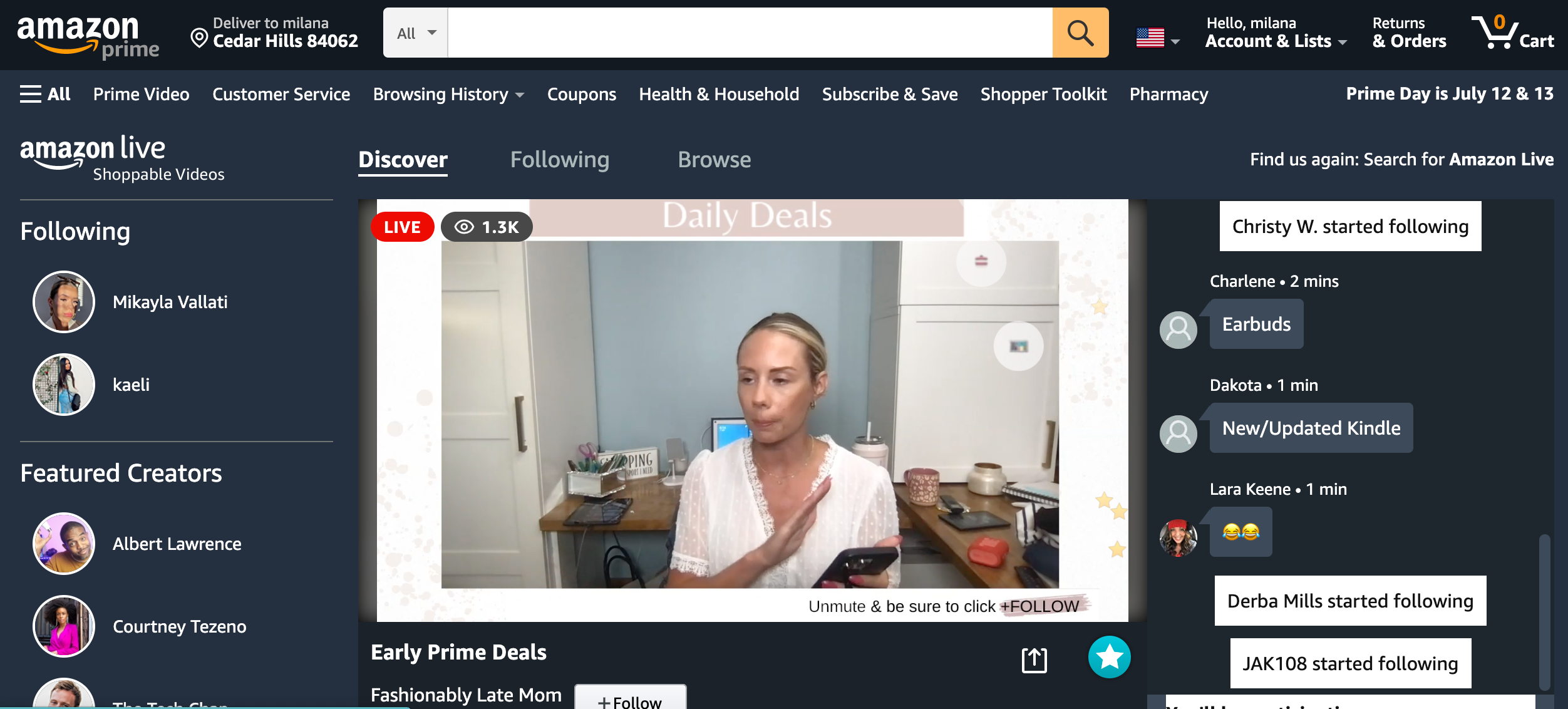 amazon shoppers browse