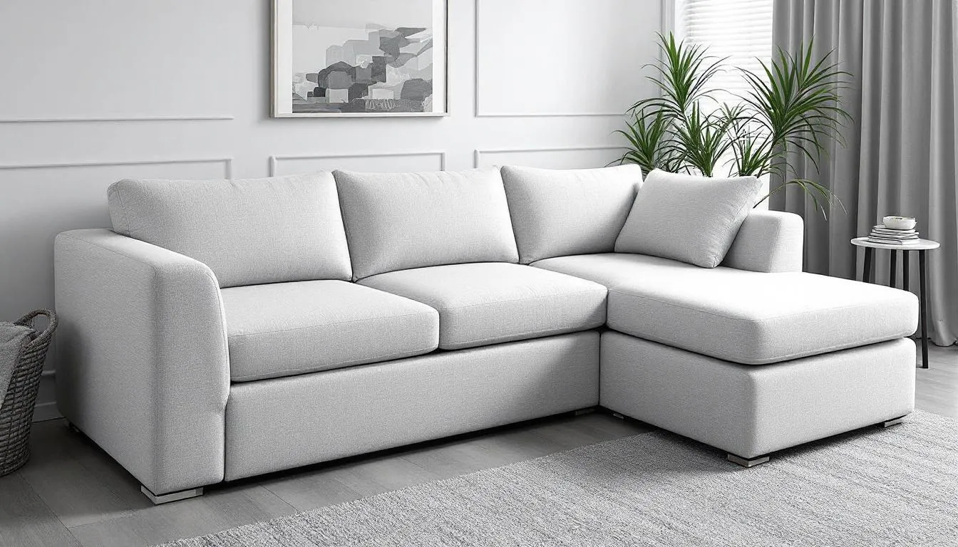 IKEA FRIHETEN corner sofa bed with hidden storage features.