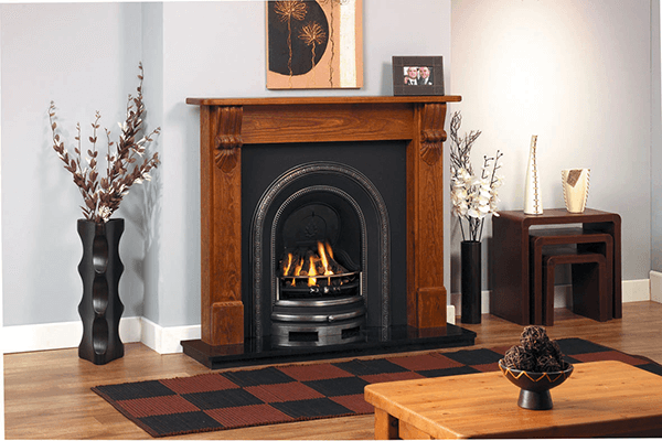 Featured here is an example of modern corbels used to add delightful details to a fireplace